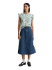 Marc O'Polo DENIM Volant-T-Shirt loose in Medium Blue