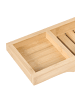 Beliani Badezimmerregal CAUCA in Braun - (W) 70 x (H) 5 x (L) 15 cm