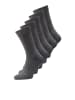 Jack & Jones 5er-Pack Socken in Dark Grey Melange