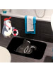 Mr. & Mrs. Panda Badematte Stinktier Sitzen ohne Spruch in Schwarz