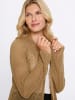 Sieh an! Ajour-Strickjacke in camel
