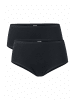 Hessnatur Panty Regular Cut 2er-Set in schwarz