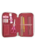 Depesche 3-Fach Federtasche LEOHEART mit Schleifen TOPModel in Rosa 7,5 x 13 x 20 cm in rosa