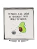 Mr. & Mrs. Panda Taschenspiegel Avocado Tanzen mit Spruch in Weiß