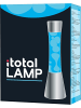 i-Total Lavalampe Magie Einzigartiges für Ihr Zuhause Blue Liquid Silver Base