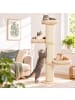relaxdays Kratzbaum in Beige/ Natur - (H)187 x (D)46 cm