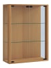 VCM  Wandvitrine Hängevitrine Glasvitrine Glas Udina in Buche