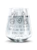 Mr. & Mrs. Panda Trinkglas Igel Familie mit Spruch in Transparent