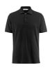 Hessnatur Premium-Zwirn Poloshirt in schwarz