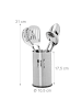 relaxdays Küchenhelfer 5er Set in Silber