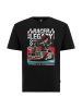 OLDSKULL T-Shirt Asian Kimono Racing Club Graphic in Black