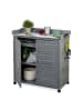 relaxdays Pflanztisch in Grau - (B)90 x (H)92 x (T)45 cm