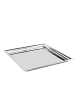 Fink Tablett "Nagano" in Silber - L. 34 cm - B. 34 cm