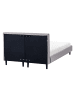 Beliani Doppelbett FITOU in Grau/Braun - (W) 130 x (H) 87 x (L) 214 cm