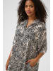 Kaffe Kleid KAthora Loose fit in Feather Gray Leaf Print
