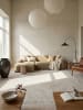 KADIMA DESIGN Teppich Kurzflor Geometrisch pflegeleicht Wohnzimmer Schlafzimmer Flur in Beige