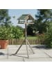 relaxdays Vogelfutterhaus in Braun - (B)37 x (H)120 x (T)37,5 cm