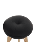 MCW 2er-Set Barhocker Boras, Schwarz, helle Beine