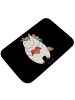 Mr. & Mrs. Panda Badvorleger Einhorn Herz ohne Spruch in Schwarz
