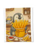 Mr. & Mrs. Panda Uni Tasche Pinguin Pommes Eimer Design ohne Spruch in Weiß