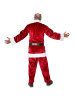 tectake Dreiteiliges Set Weihnachtsmann aus weichem, flauschigem Stoff, dunkelrot