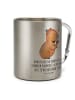 Mr. & Mrs. Panda Thermobecher Capybara Wein mit Spruch in Silber