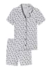 Schiesser Shorty Pyjama Story in Grau