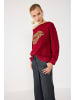 NO MATTER WHAT Sweatshirt im Bordeauxrot