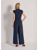 MADELEINE Eleganter Jumpsuit mit Stehkragen in marine