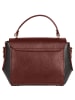 Florence Leder Handtasche Florence Tasche dunkelrot, schwarz ca. 26cm