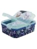 Disney Disney Frozen Kinder Brotdose XL – Lunchbox mit 3 Fächern & tollem in Blau