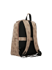 Guess Berta Business-Rucksack Leder 42 cm in latte logo-brown
