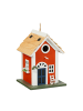 relaxdays Deko Vogelhaus in Bunt - (B)18,5 x (H)25 x (T)18,5 cm