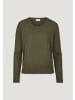Hessnatur Hessnatur Strick Pullover Relaxed aus Leinen mit Bio-Baumwolle und LENZING™ ECOVERO in goldoliv