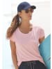 ELBSAND T-Shirt in rosé meliert