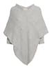 Cream Poncho CRHoliday Loose fit in Light Grey Melange