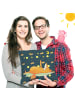 Mr. & Mrs. Panda 40x40 Kissen Fuchs Sterne ohne Spruch in Blau