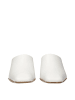 Jil Sander Weiß Leder Hausschuhe