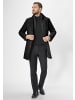 S4 JACKETS Wollmantel Newton Black in black