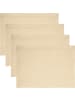 REDBEST Baumwolle Tischset 4er-Pack Tulsa in beige