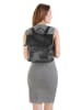 Cluty City-Rucksack echt Leder in schwarz