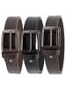 Reichstadt Herren Fashion Gürtel Echtleder in Dark Brown