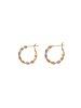 NAEMI Women Earrings in Rose Gold Silver