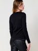 KOROSHI Long sleeve printed women's t-shirt in SCHWARZ