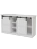 MCW Sideboard K75 mit Schiebetüre und 7 Fächer, Weiß