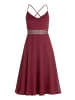 Vera Mont Cocktailkleid mit Wasserfallausschnitt in Deep Dahlia
