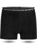 Normani Outdoor Sports 3er Pack Herren Merino Boxershorts Unterhose in Schwarz