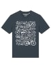 wat? Apparel T-Shirt Fahrräder in India Ink Grey