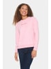 SAINT TROPEZ Sweatshirt IppaSZ Gerade Passform in Pink Nectar