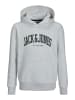 JACK & JONES Junior Kapuzen-Sweatshirt in white melange